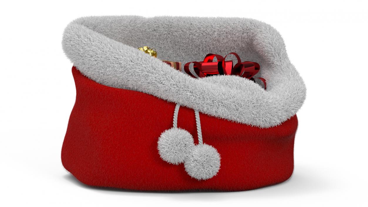 Santa Bag of Gifts Fur 3D