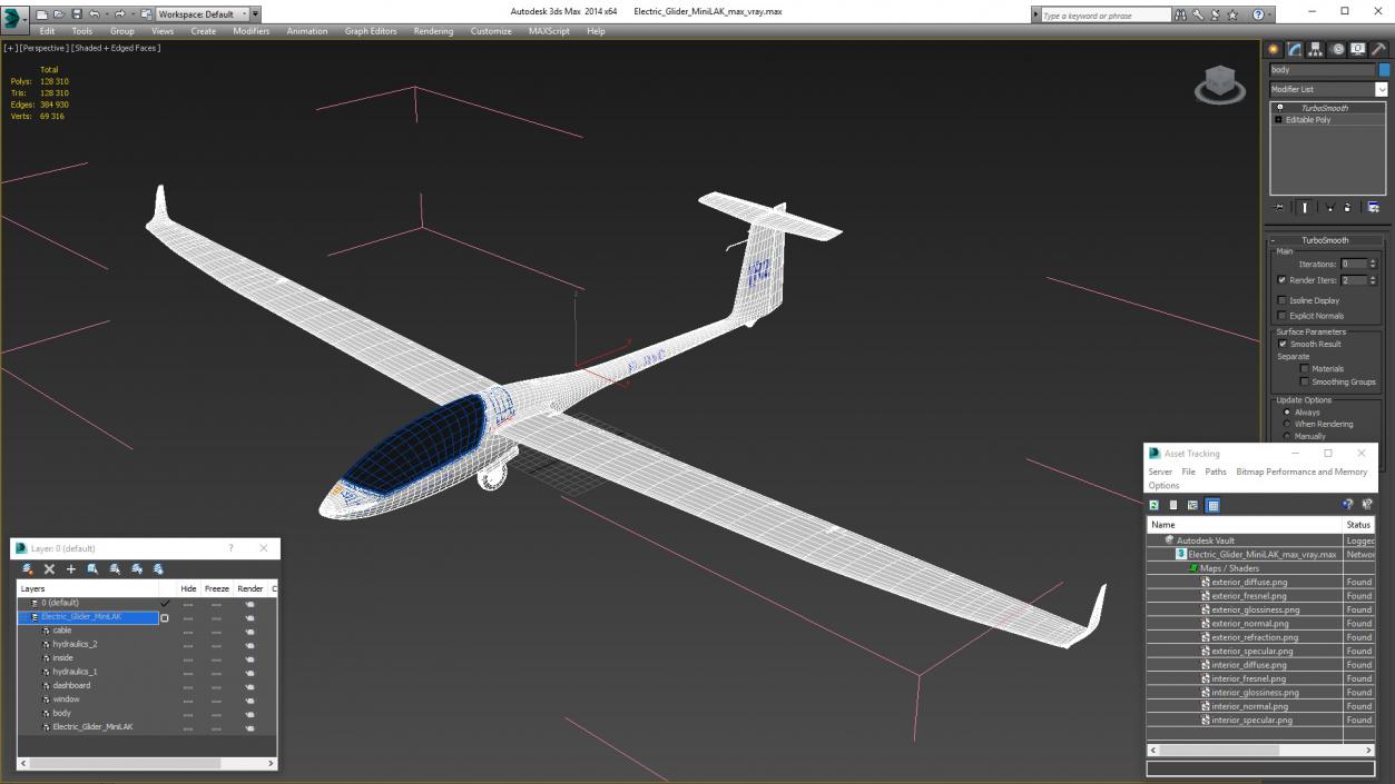 3D Electric Glider MiniLAK model