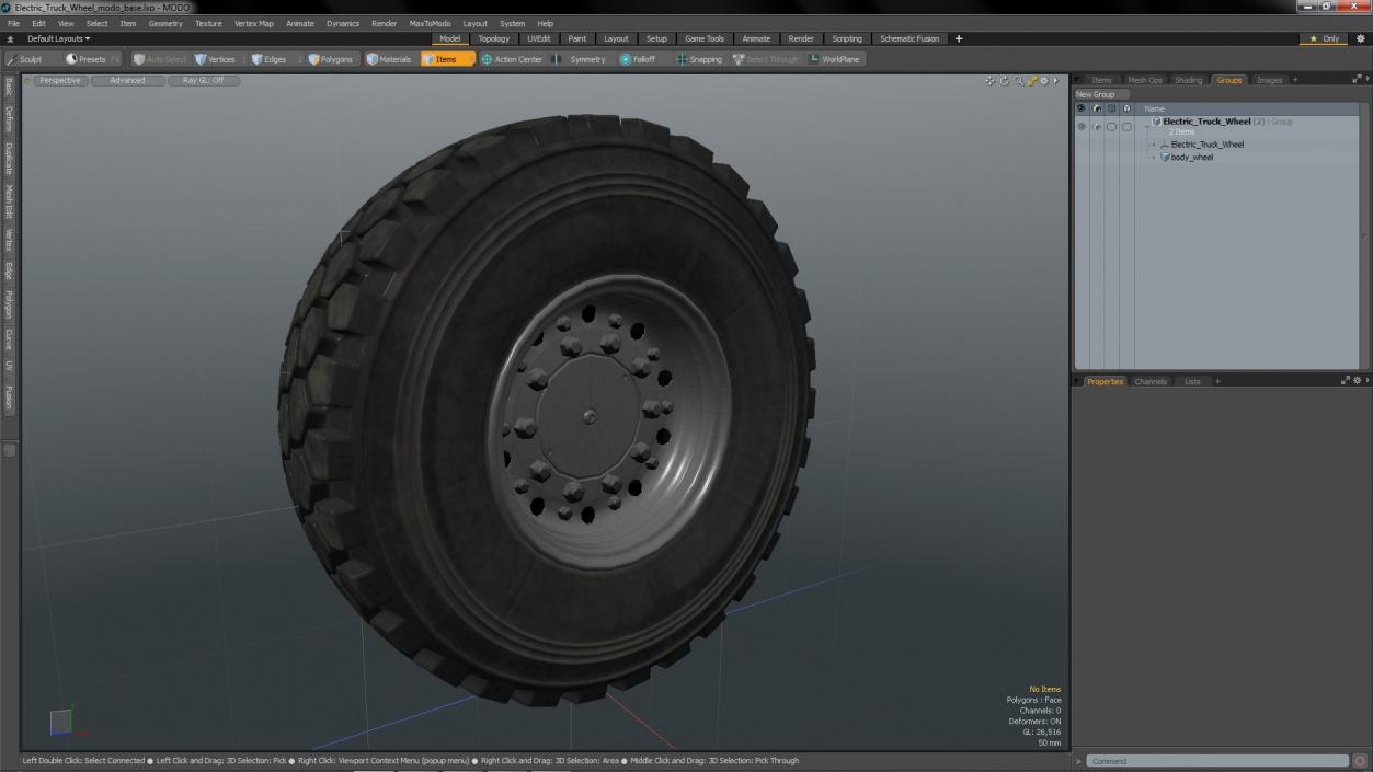 3D model Electric Truck Wheel