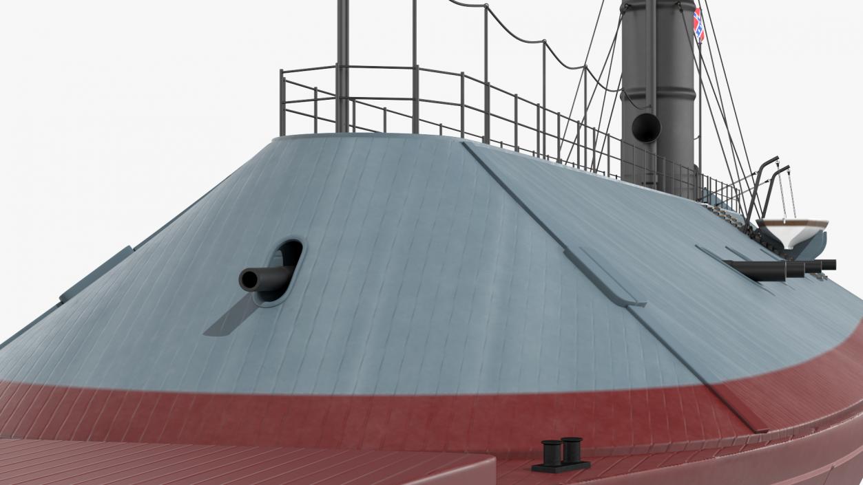 3D Confederate Navy Ship CSS Virginia 2