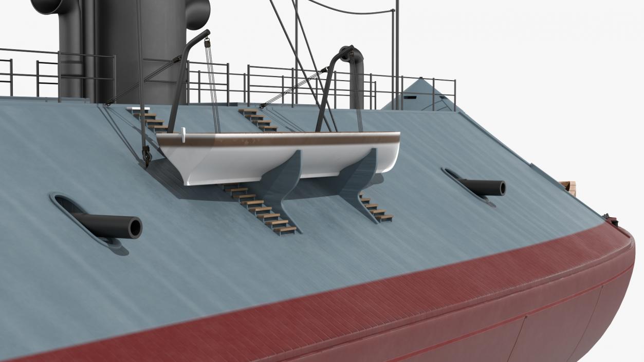 3D Confederate Navy Ship CSS Virginia 2