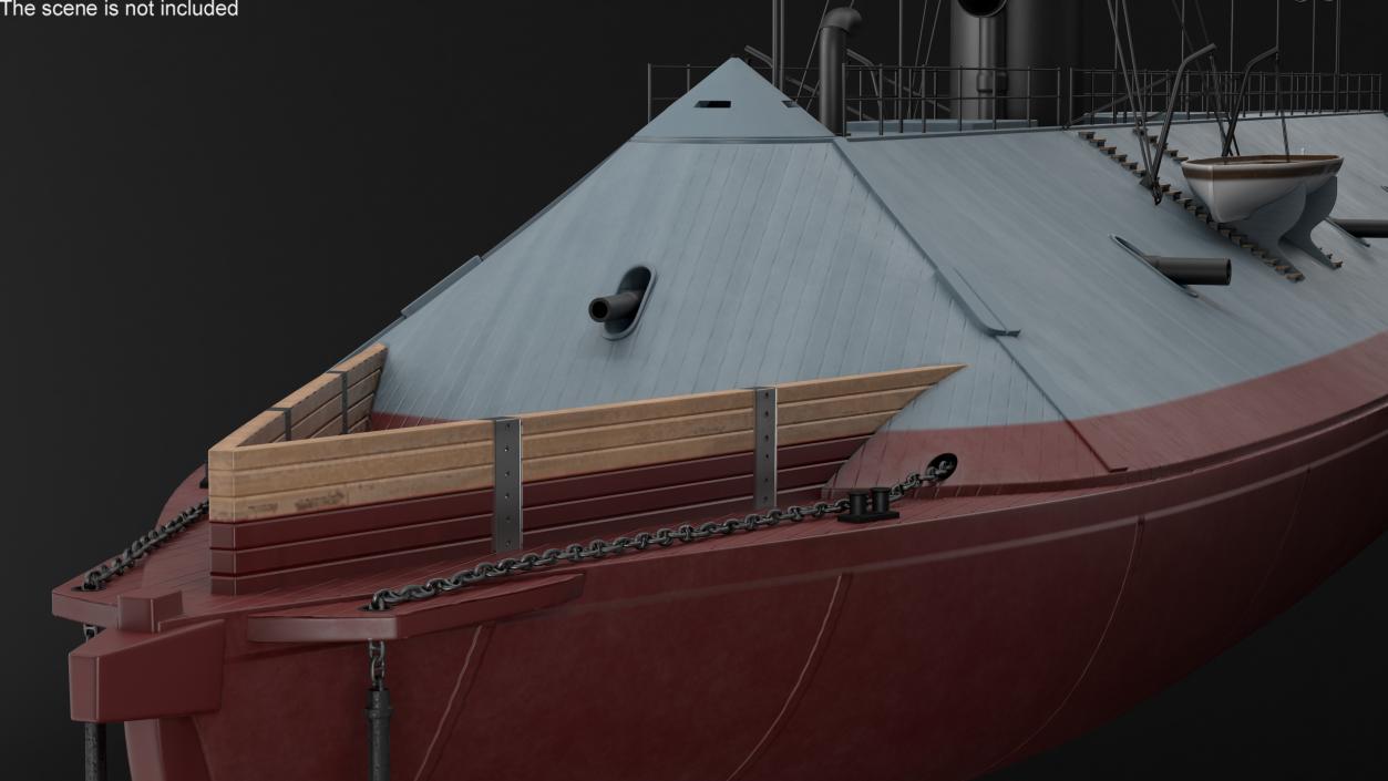 3D Confederate Navy Ship CSS Virginia 2