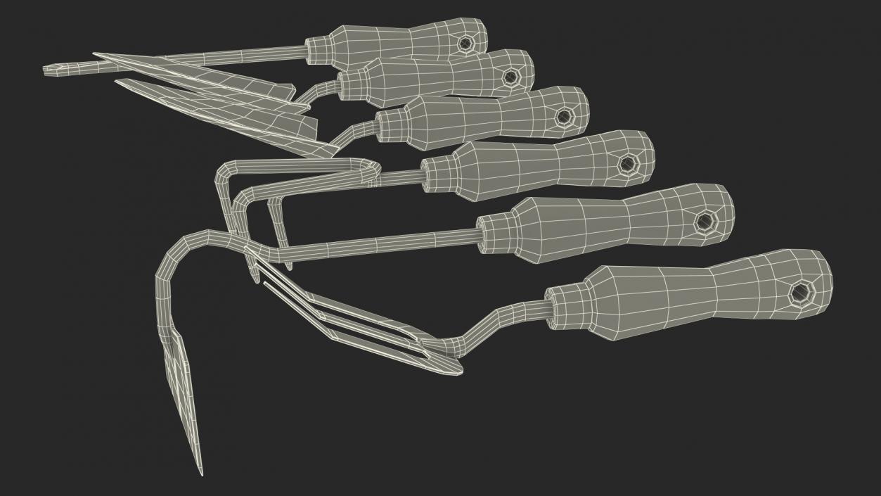 3D Garden Hand Tools Set