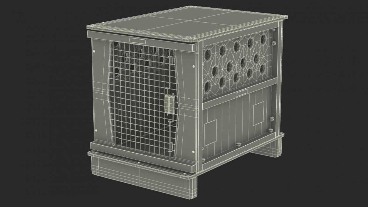 Airline Pet Wooden Crate 3D model