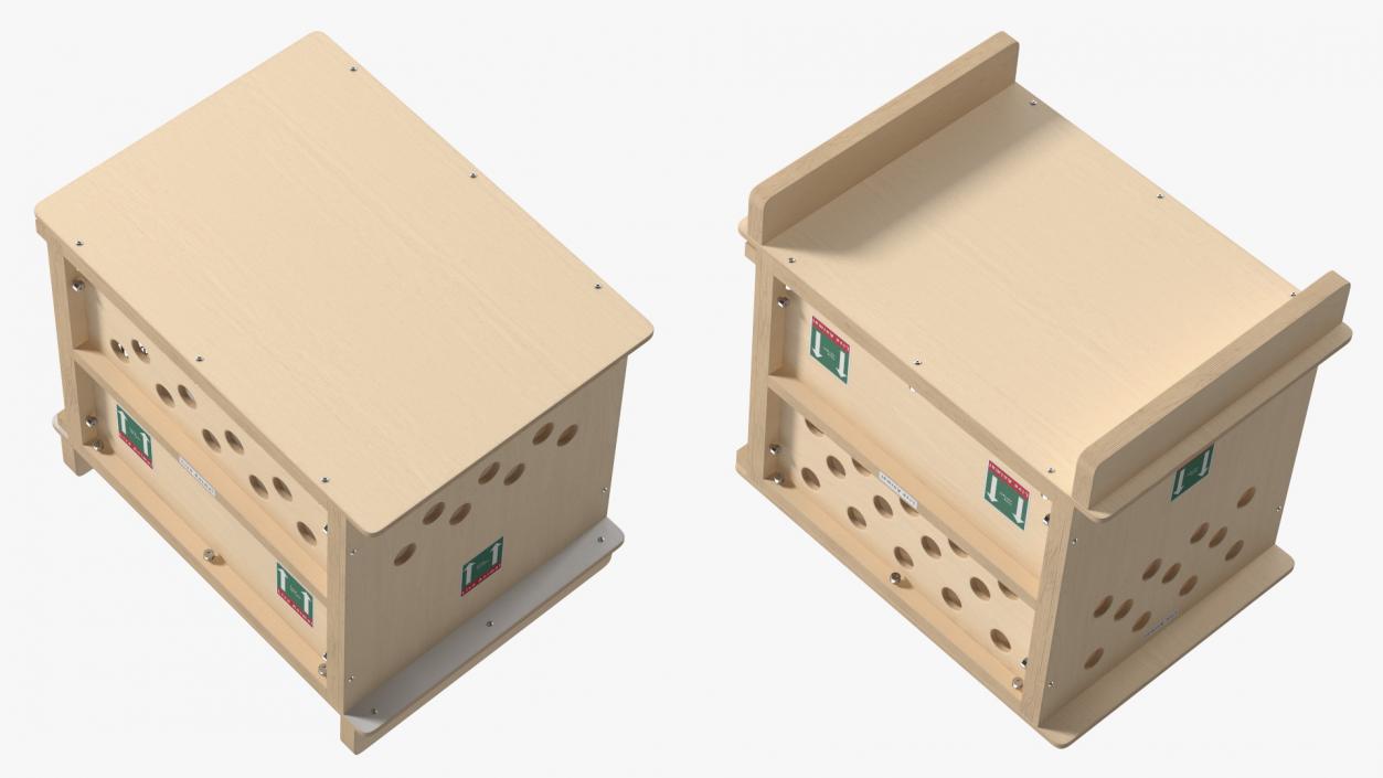 Airline Pet Wooden Crate 3D model