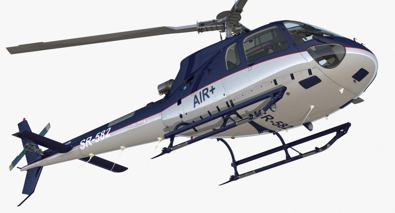 Civil Eurocopter Helicopters Collection 3D model