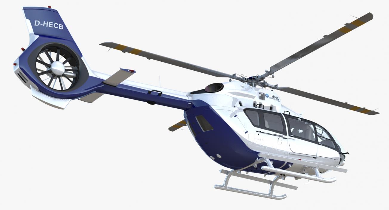 Civil Eurocopter Helicopters Collection 3D model