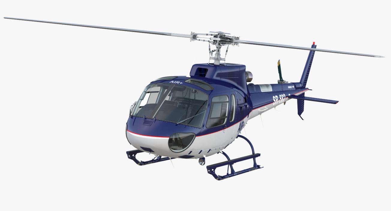 Civil Eurocopter Helicopters Collection 3D model