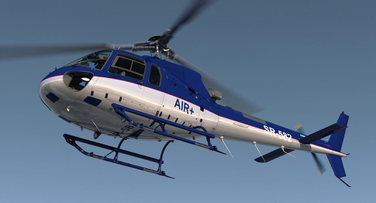 Civil Eurocopter Helicopters Collection 3D model