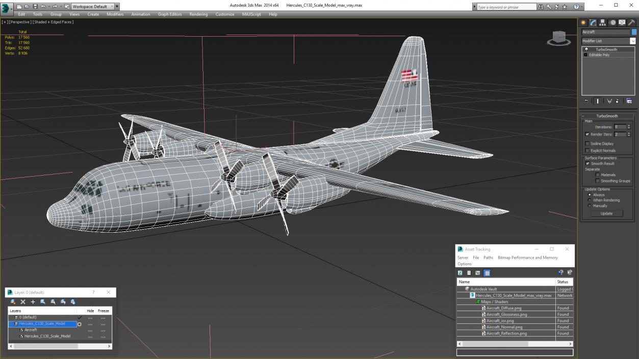 Hercules C130 Scale 3D model