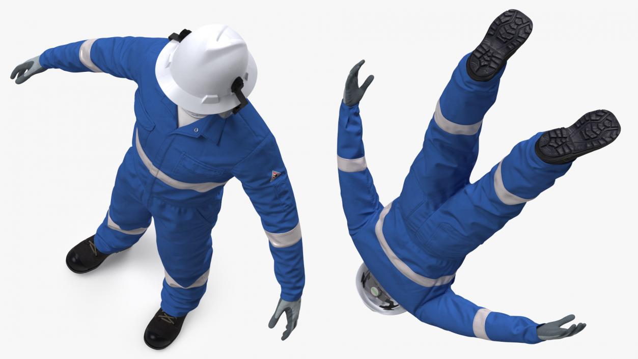 Oil Field Worker Uniform 3D model