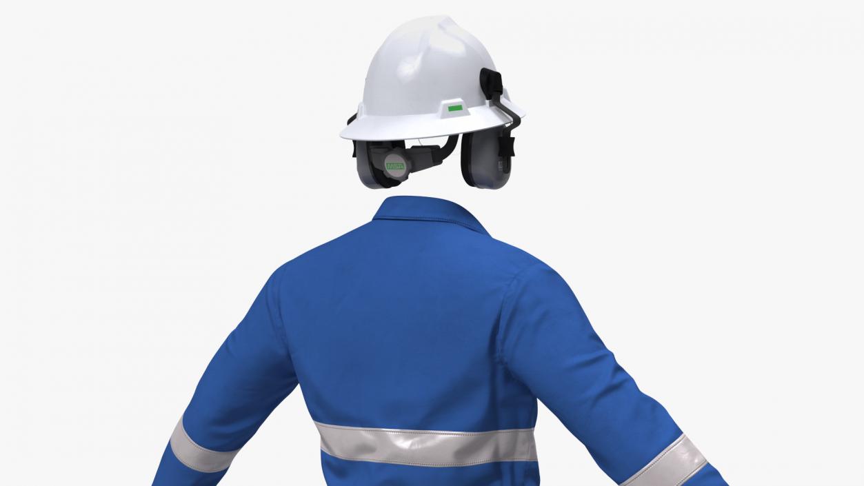 Oil Field Worker Uniform 3D model