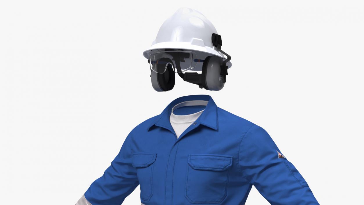 Oil Field Worker Uniform 3D model