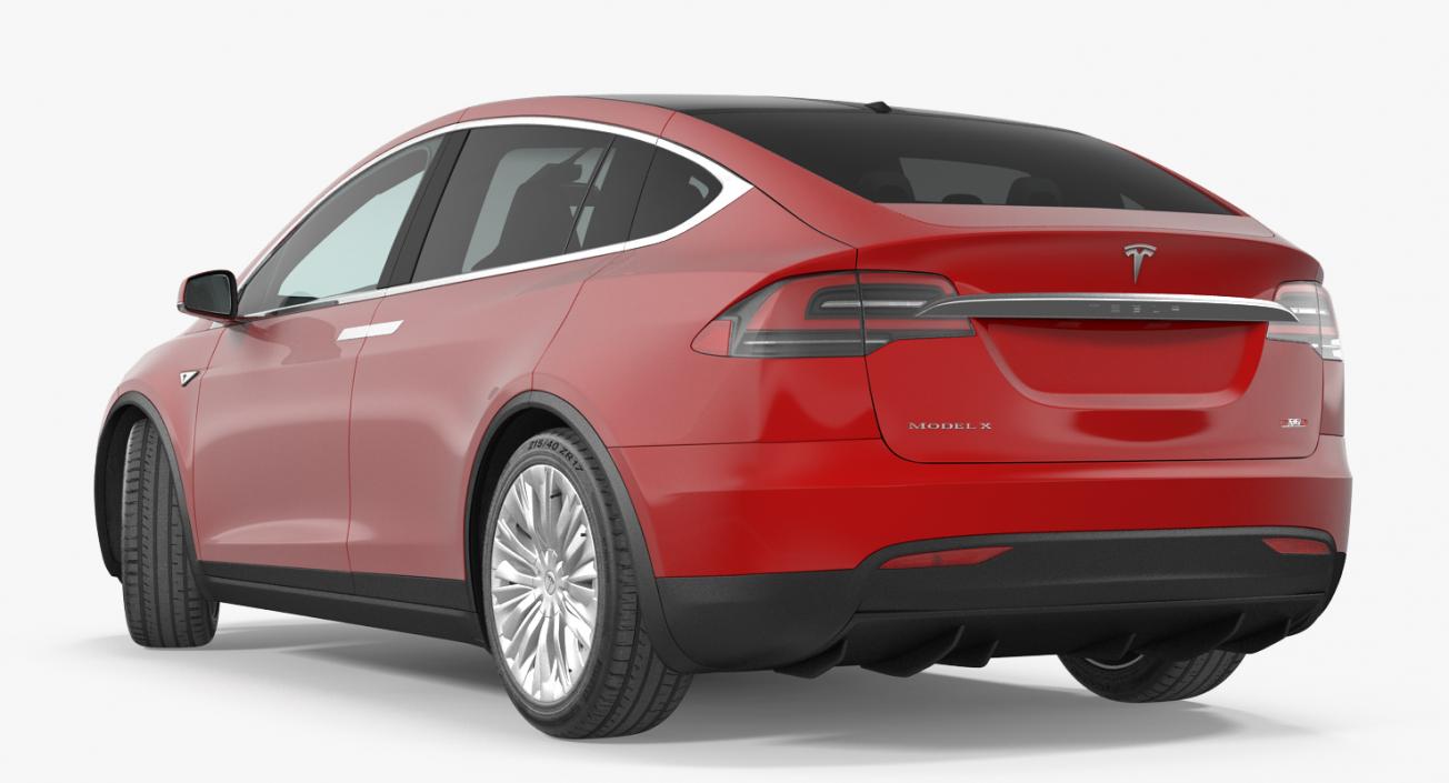 Tesla Model X 90D 2017 3D