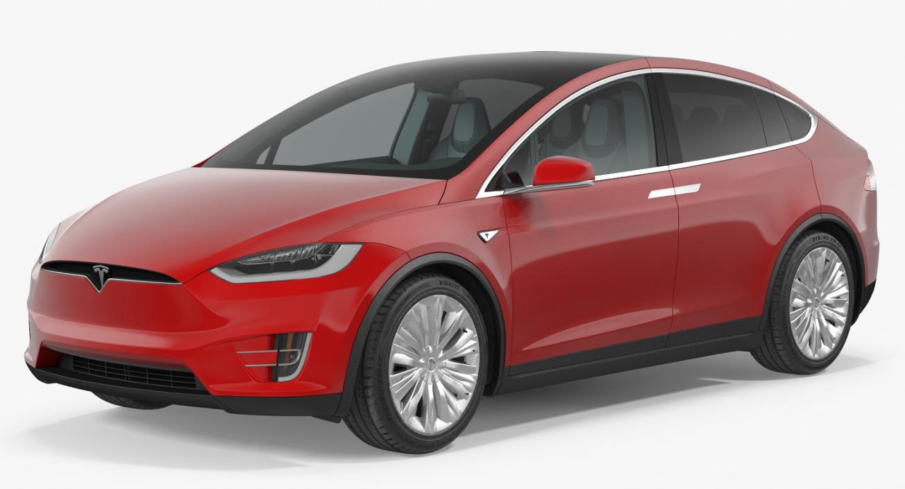 Tesla Model X 90D 2017 3D