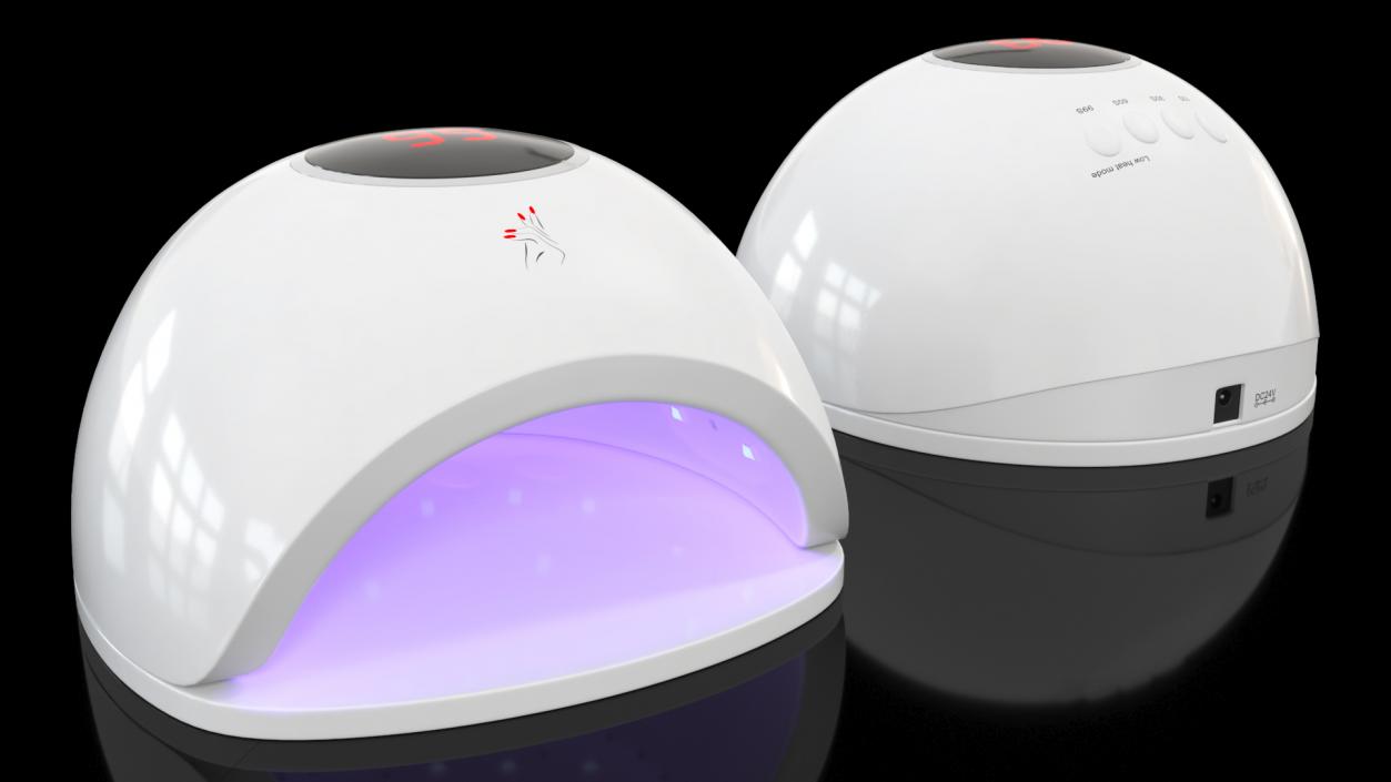 LED Nail Lamp On State 3D