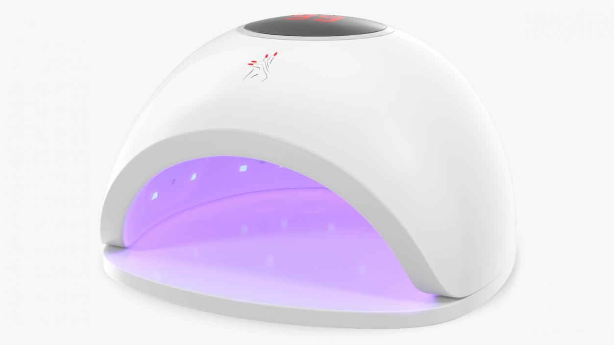 LED Nail Lamp On State 3D