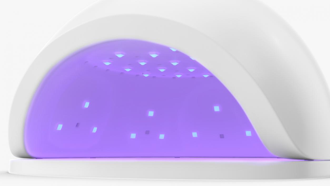 LED Nail Lamp On State 3D