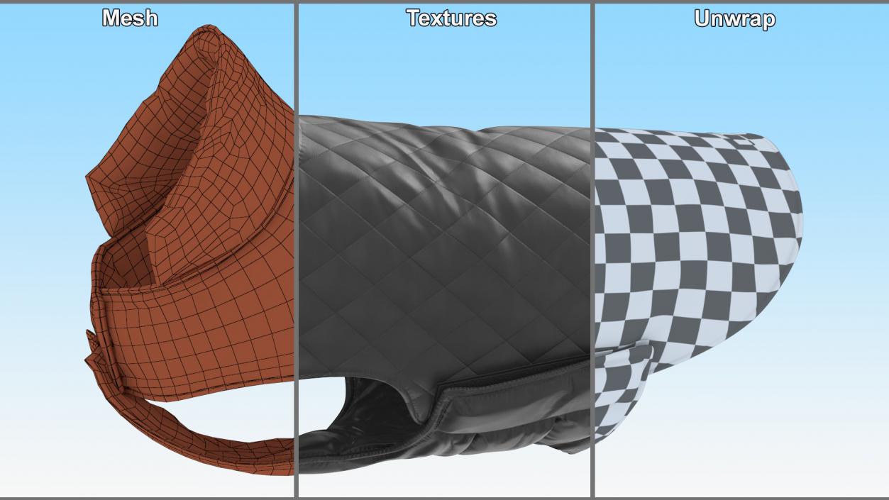 Dog Coat Black 3D model