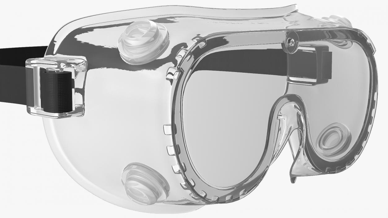 3D Lab Safety Goggles model