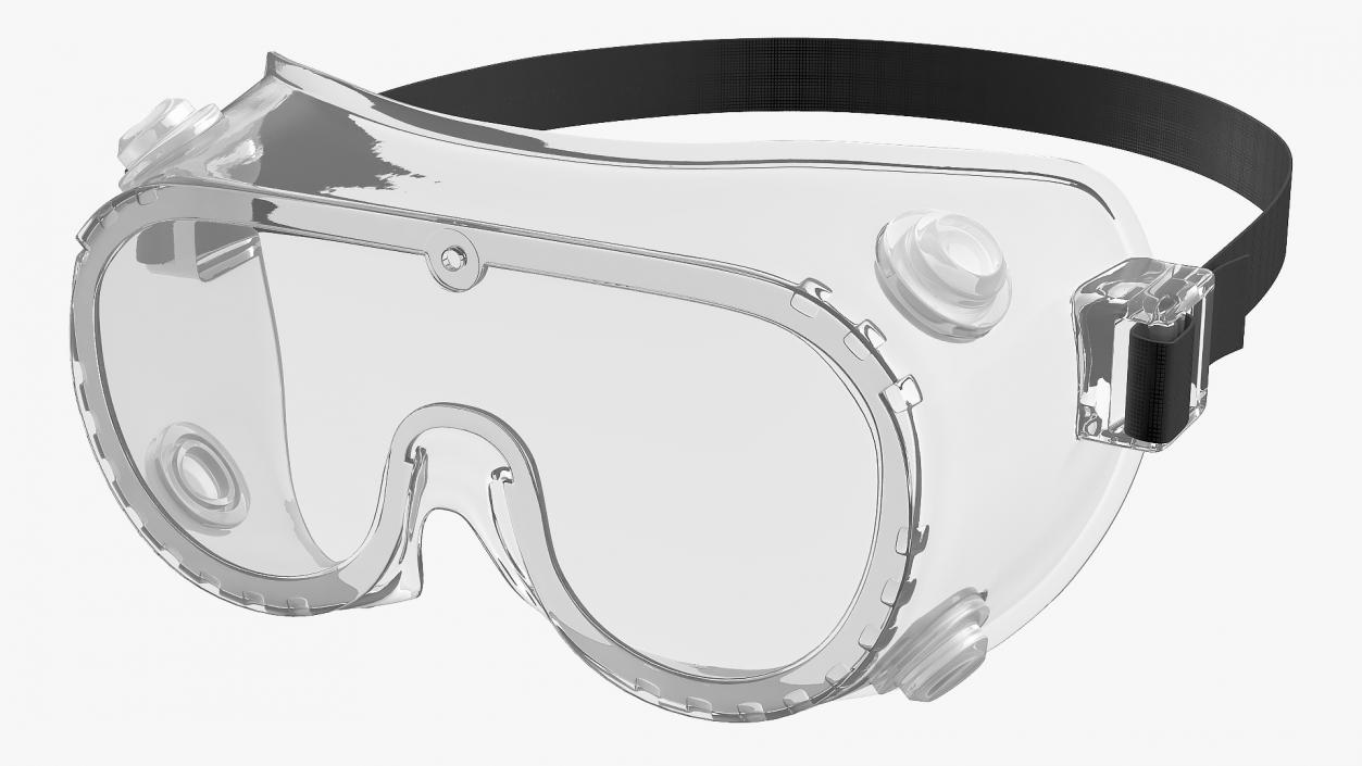 3D Lab Safety Goggles model