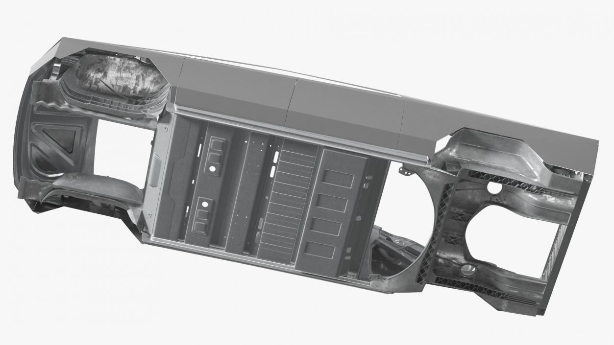 Tesla Cybertruck body frame 3D