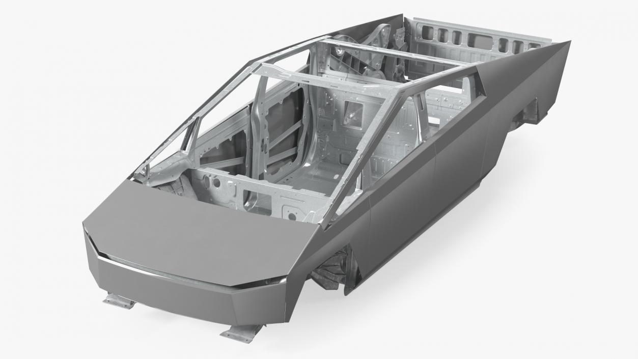 Tesla Cybertruck body frame 3D