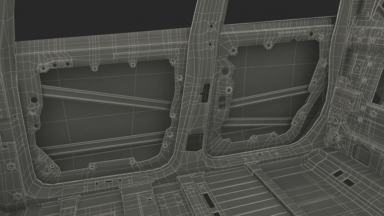 Tesla Cybertruck body frame 3D