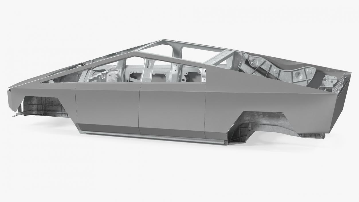 Tesla Cybertruck body frame 3D