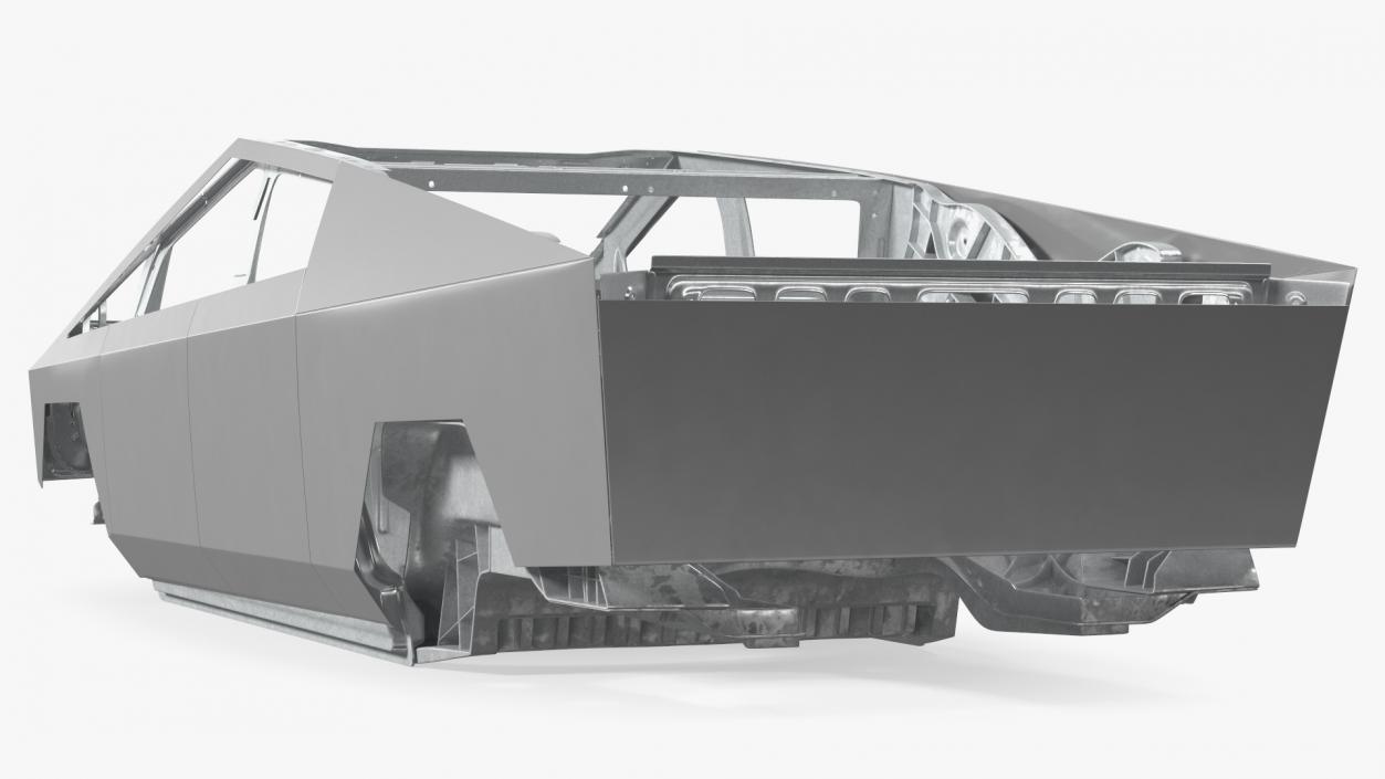 Tesla Cybertruck body frame 3D