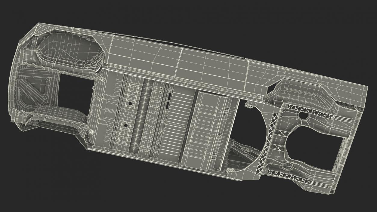 Tesla Cybertruck body frame 3D