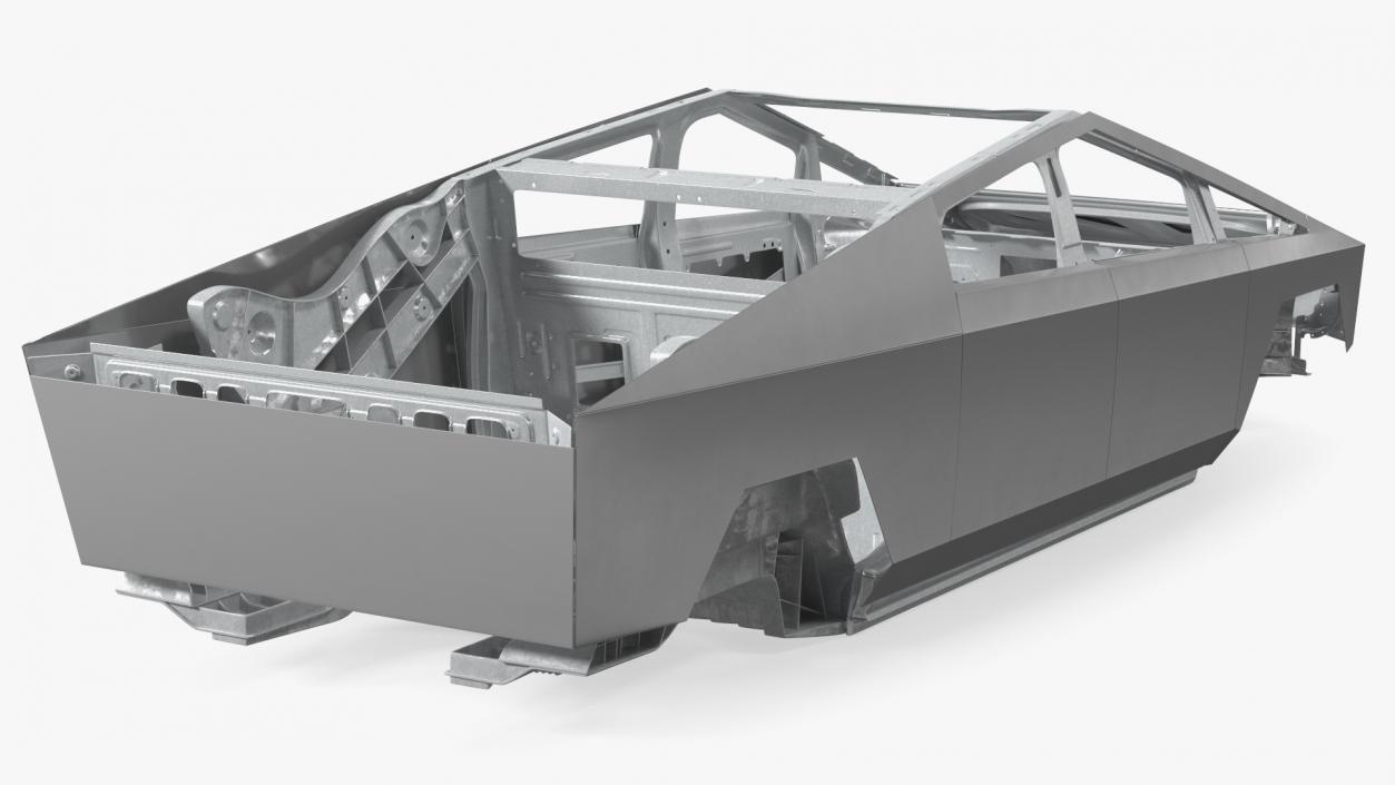 Tesla Cybertruck body frame 3D