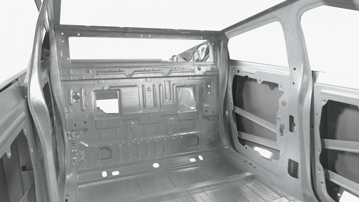 Tesla Cybertruck body frame 3D