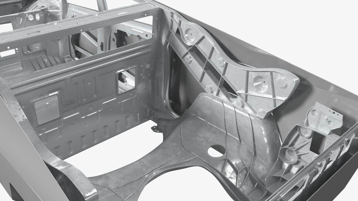 Tesla Cybertruck body frame 3D