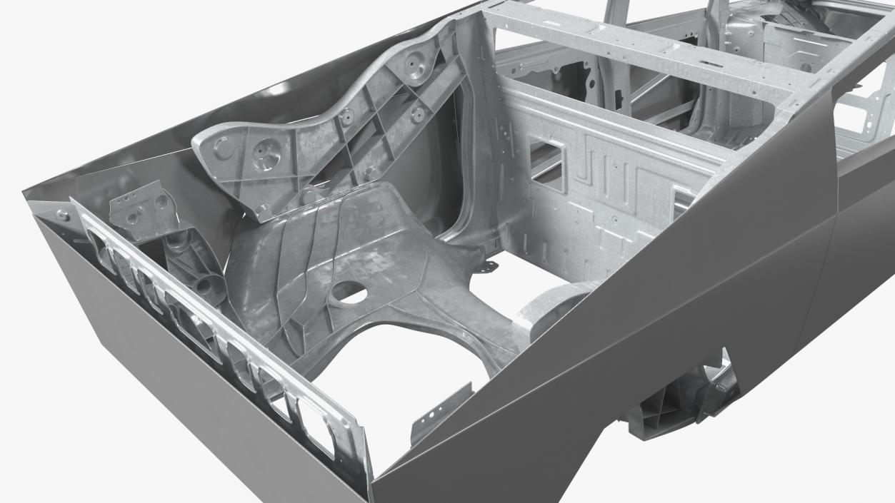 Tesla Cybertruck body frame 3D