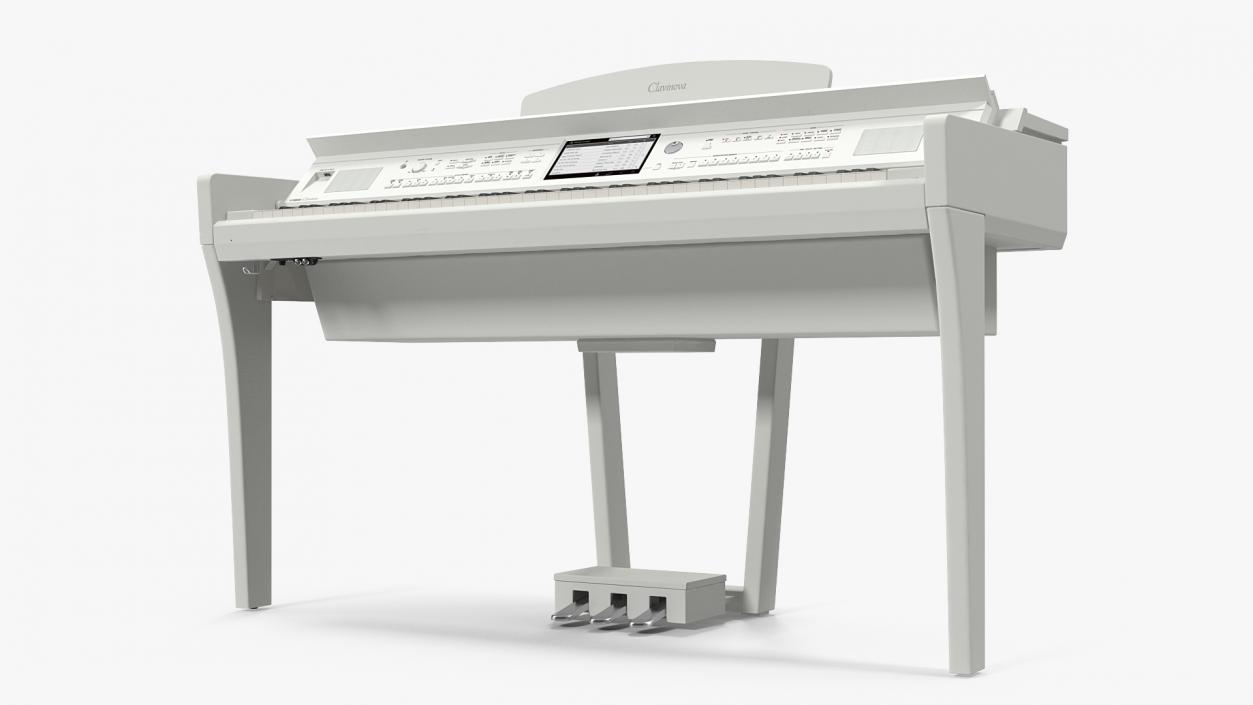 3D model Yamaha Clavinova CVP-709 White