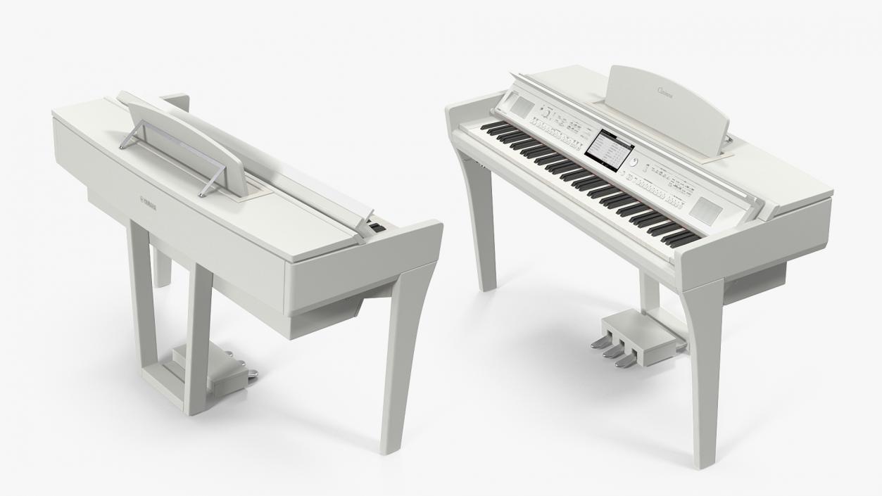 3D model Yamaha Clavinova CVP-709 White