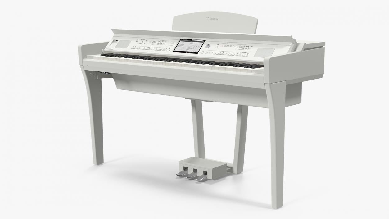 3D model Yamaha Clavinova CVP-709 White