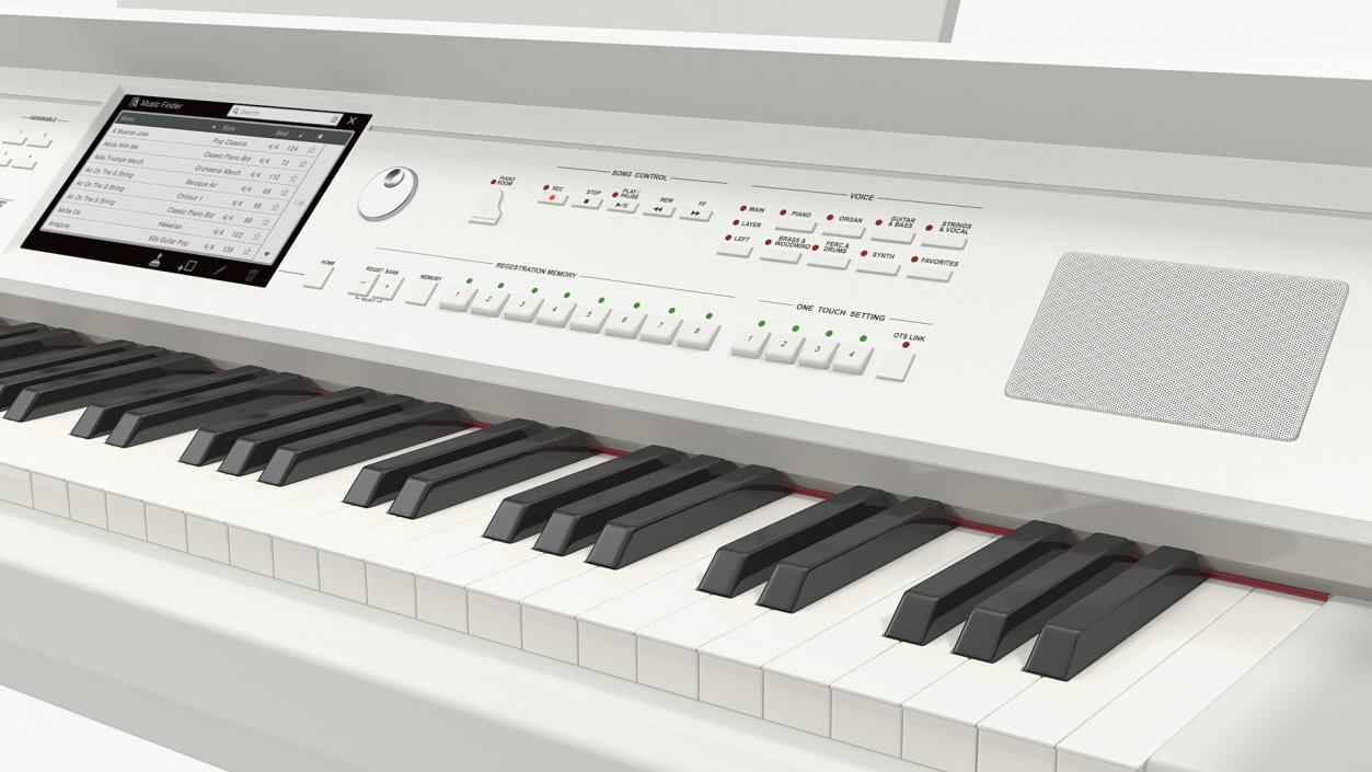 3D model Yamaha Clavinova CVP-709 White