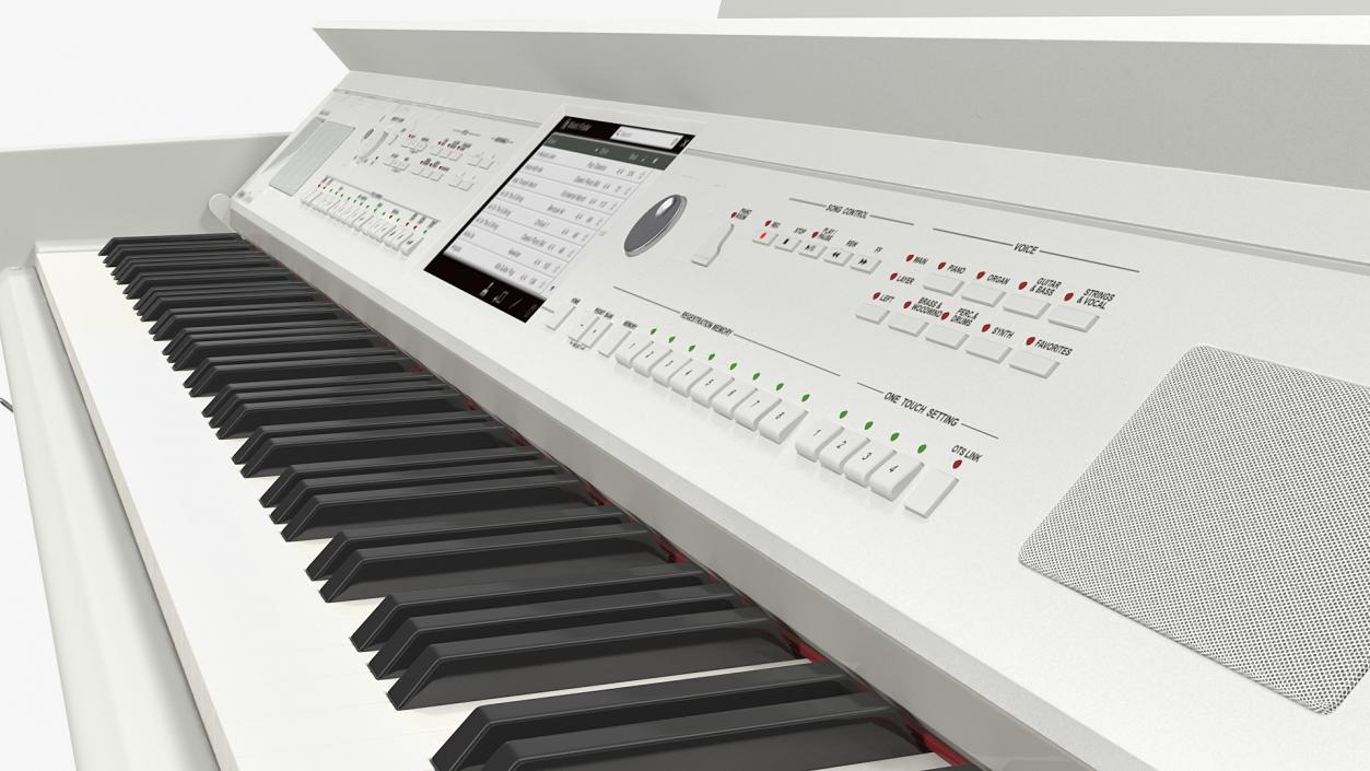 3D model Yamaha Clavinova CVP-709 White