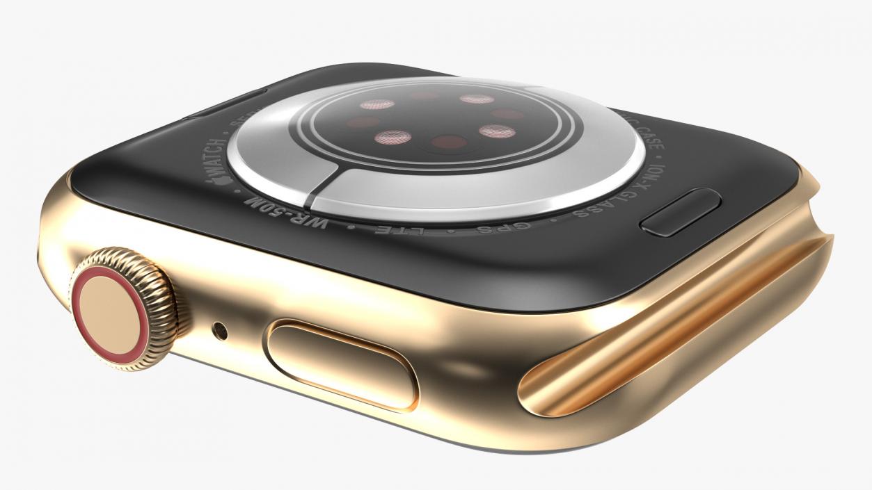 3D Gold Apple Watch 6 model