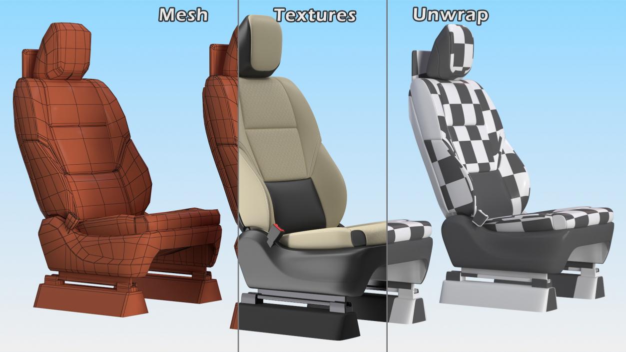 SUV Front Seat 3D model