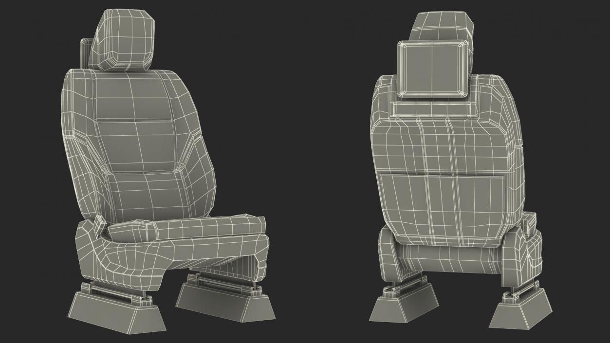 SUV Front Seat 3D model