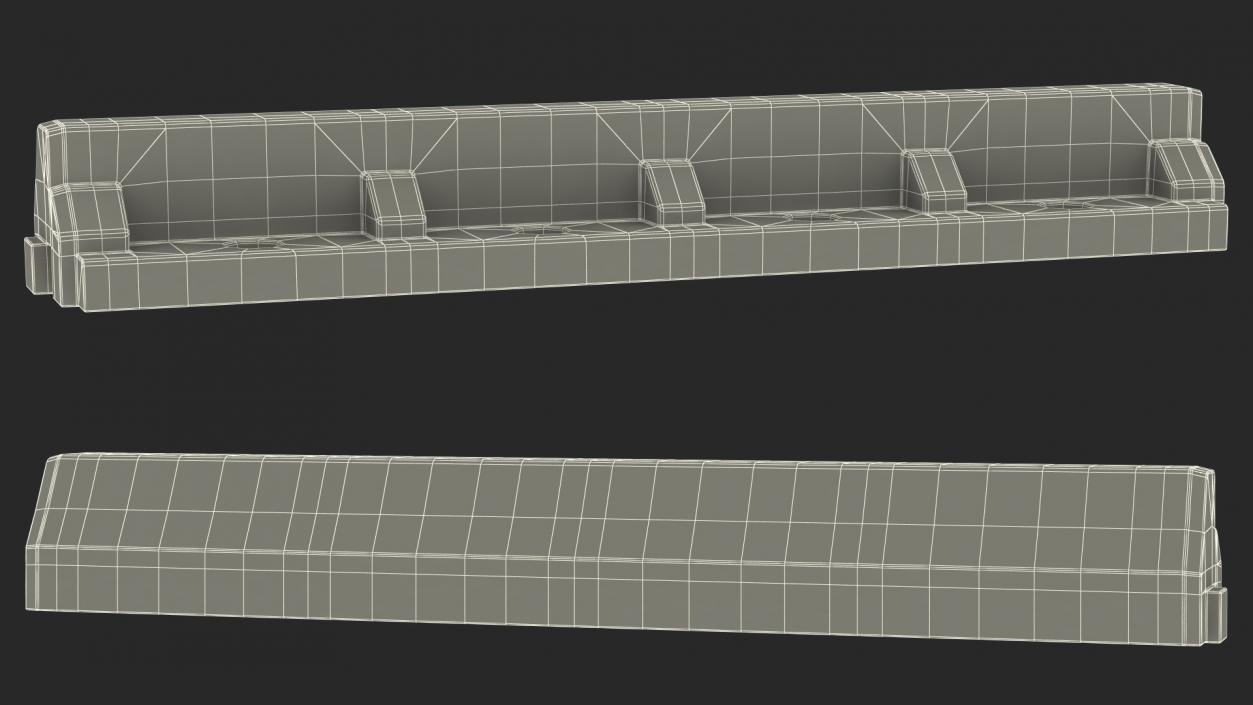 3D Straight Curb Section