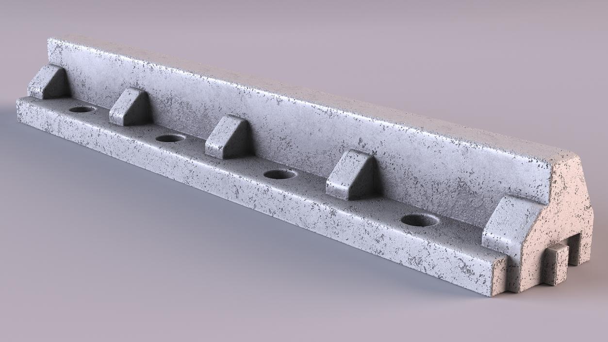 3D Straight Curb Section