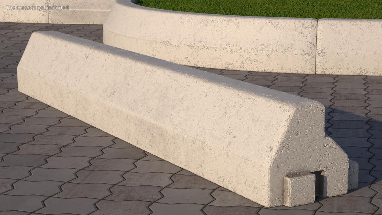 3D Straight Curb Section