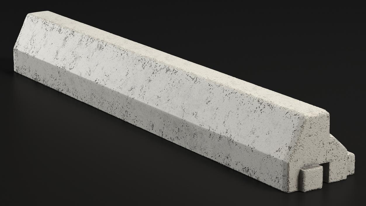 3D Straight Curb Section