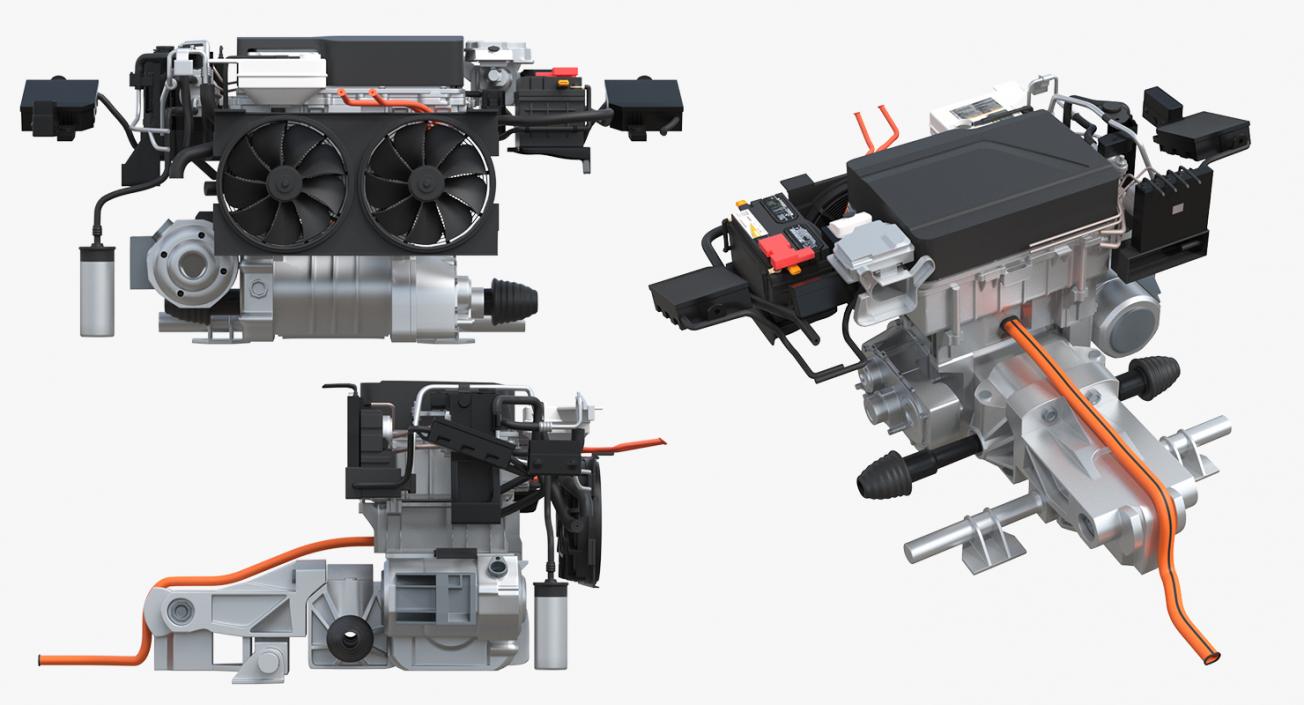 Electric Car Engine 3D model