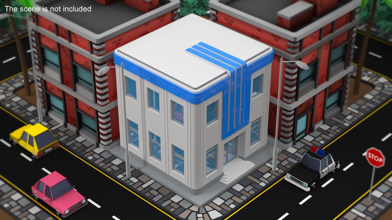 3D Cartoon Building