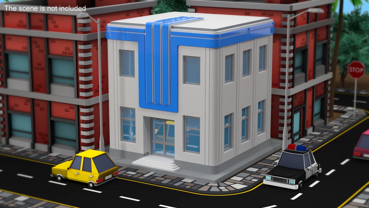 3D Cartoon Building